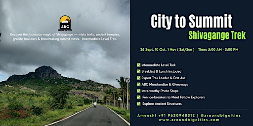 City to Summit - Shivagange Trek - September