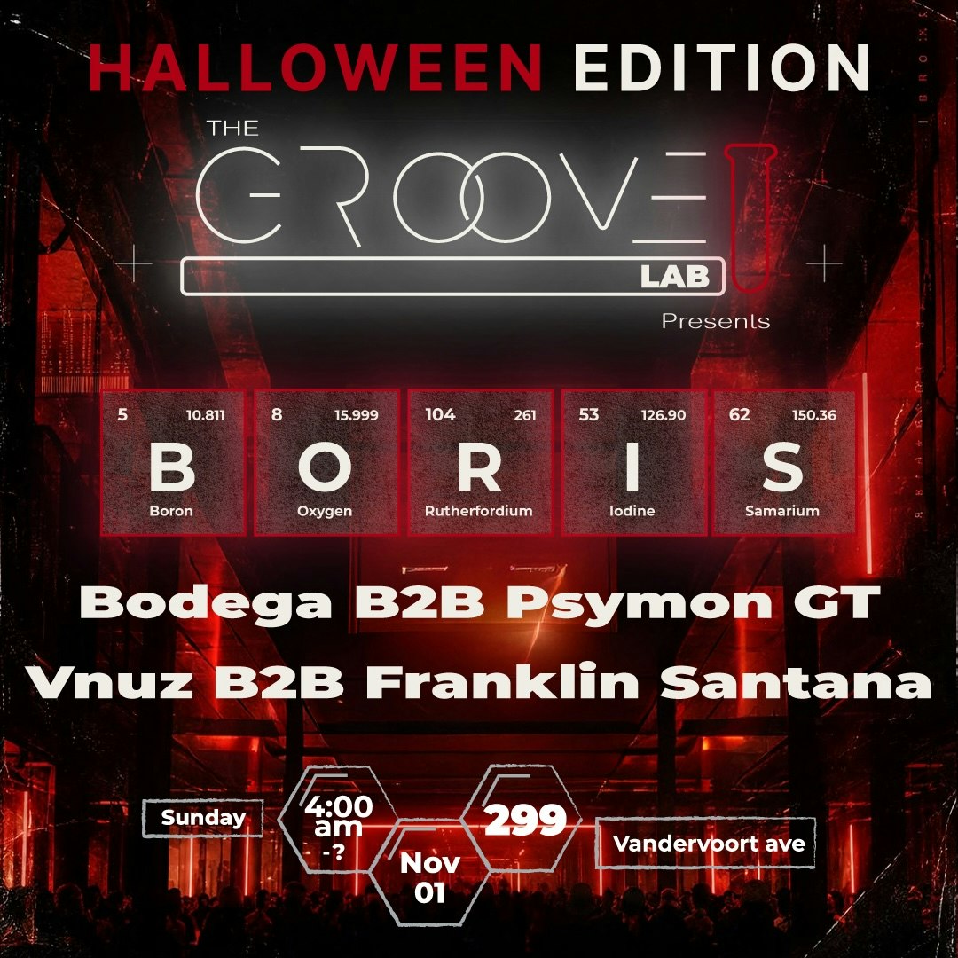 Groovelab presents : Boris Halloween Afterhours 