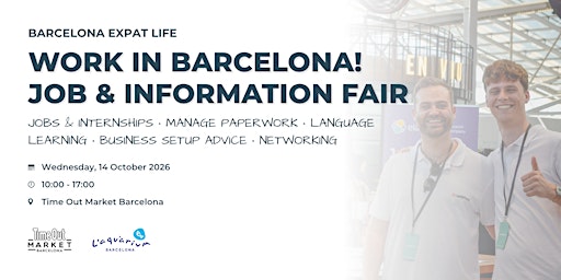WORK IN BARCELONA! JOB & INFORMATION FAIR