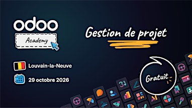 Odoo Academy Gestion de Projet - Louvain-la-Neuve