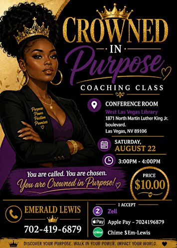 Crowned in purpose coaching class