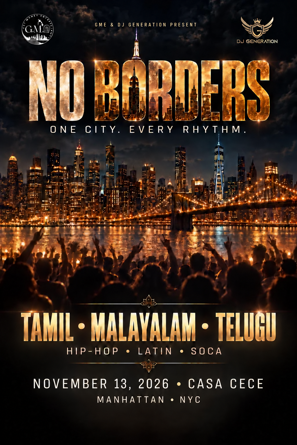 NO BORDERS - One City. Every Rhythm.