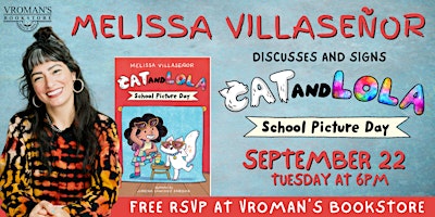 Melissa Villaseñor discusses & signs Cat and Lola: School Picture Day