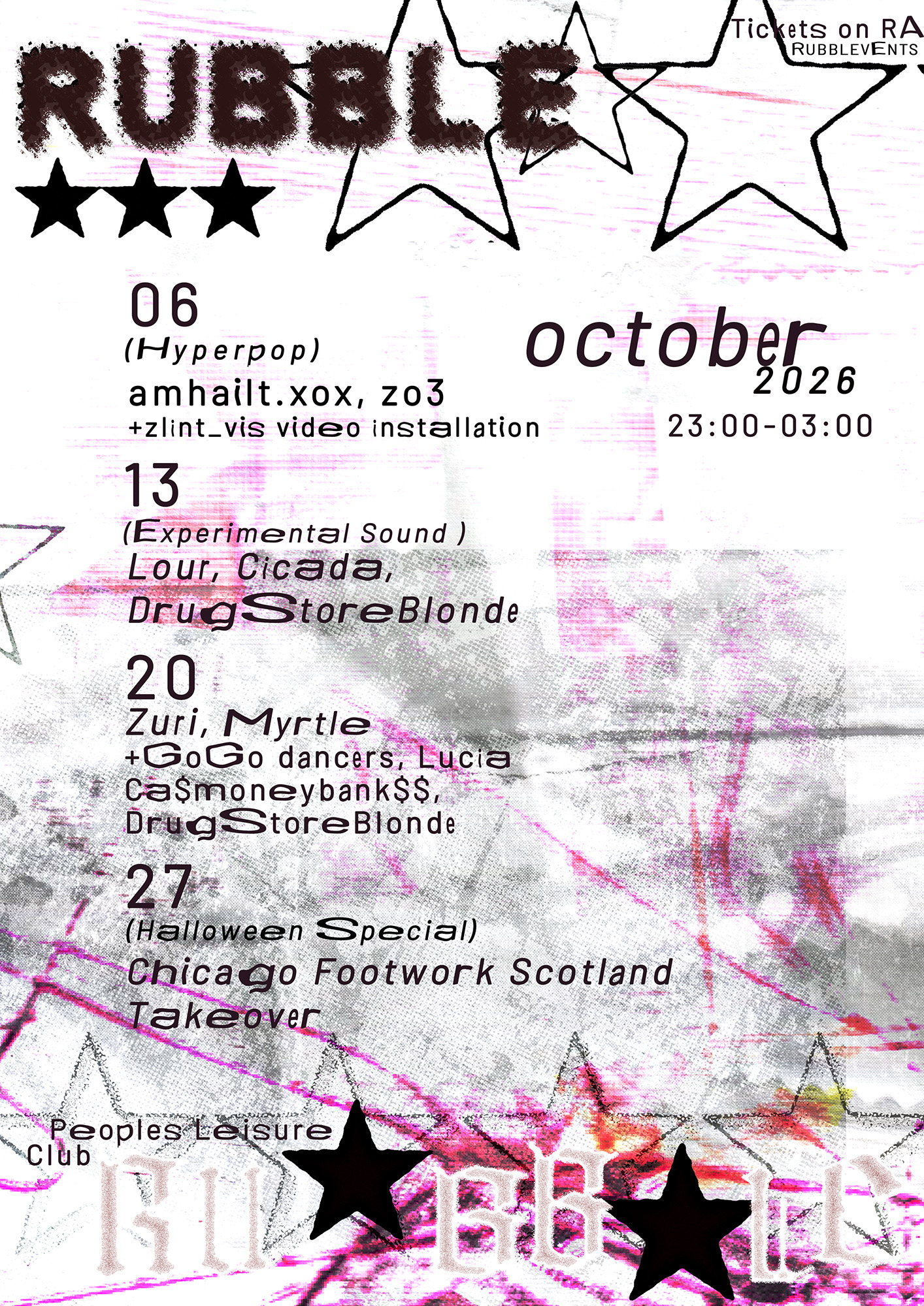 RUBBLE // Zuri, Myrtle + GoGo dancers