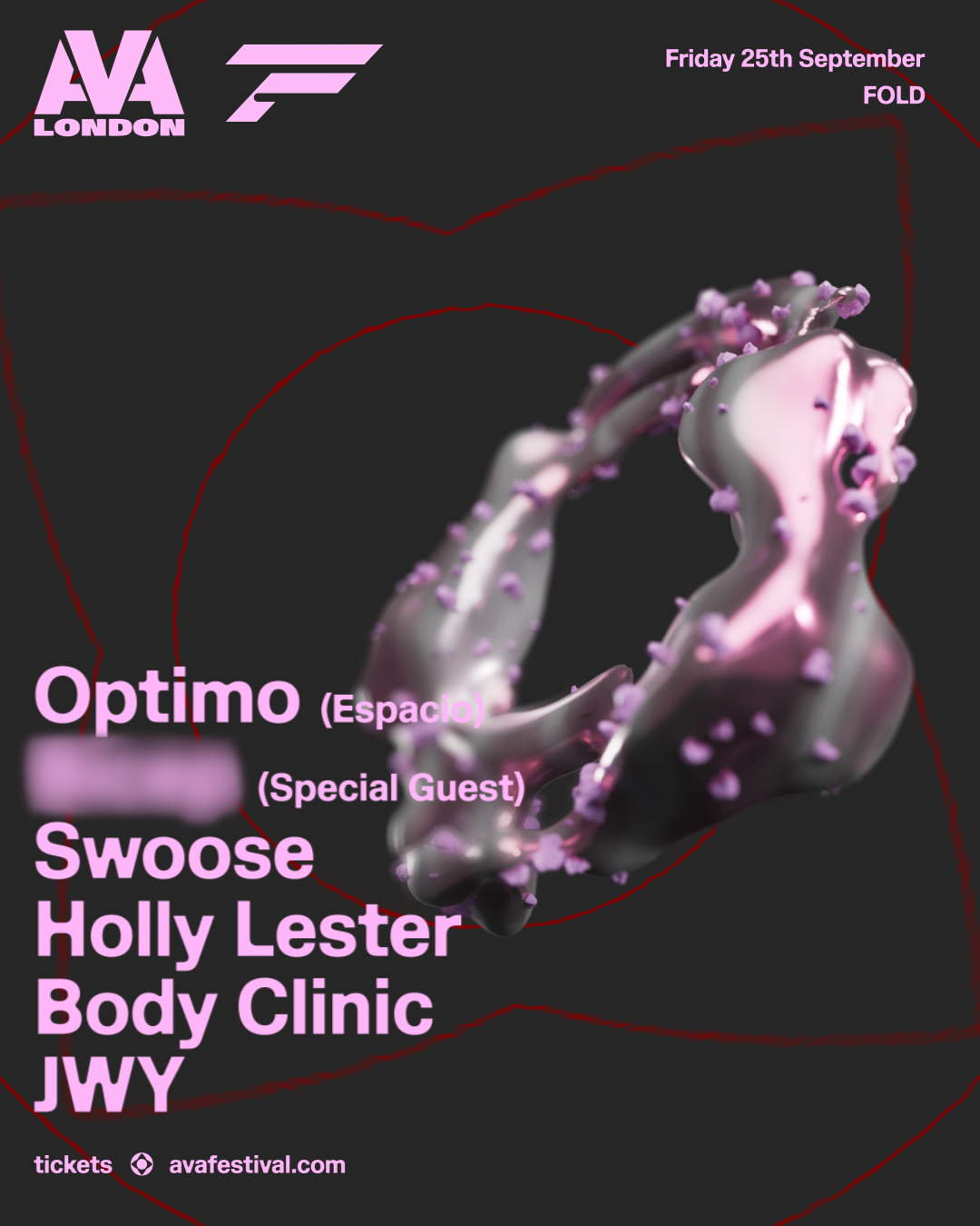 AVA London: Optimo, Special Guest, Swoose, Holly Lester, Body Clinic and JWY