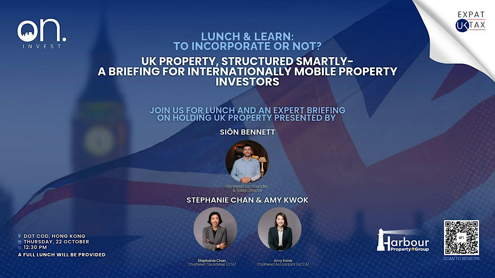 UK PROPERTY - LUNCH & LEARN: TO INCORPORATE OR NOT?