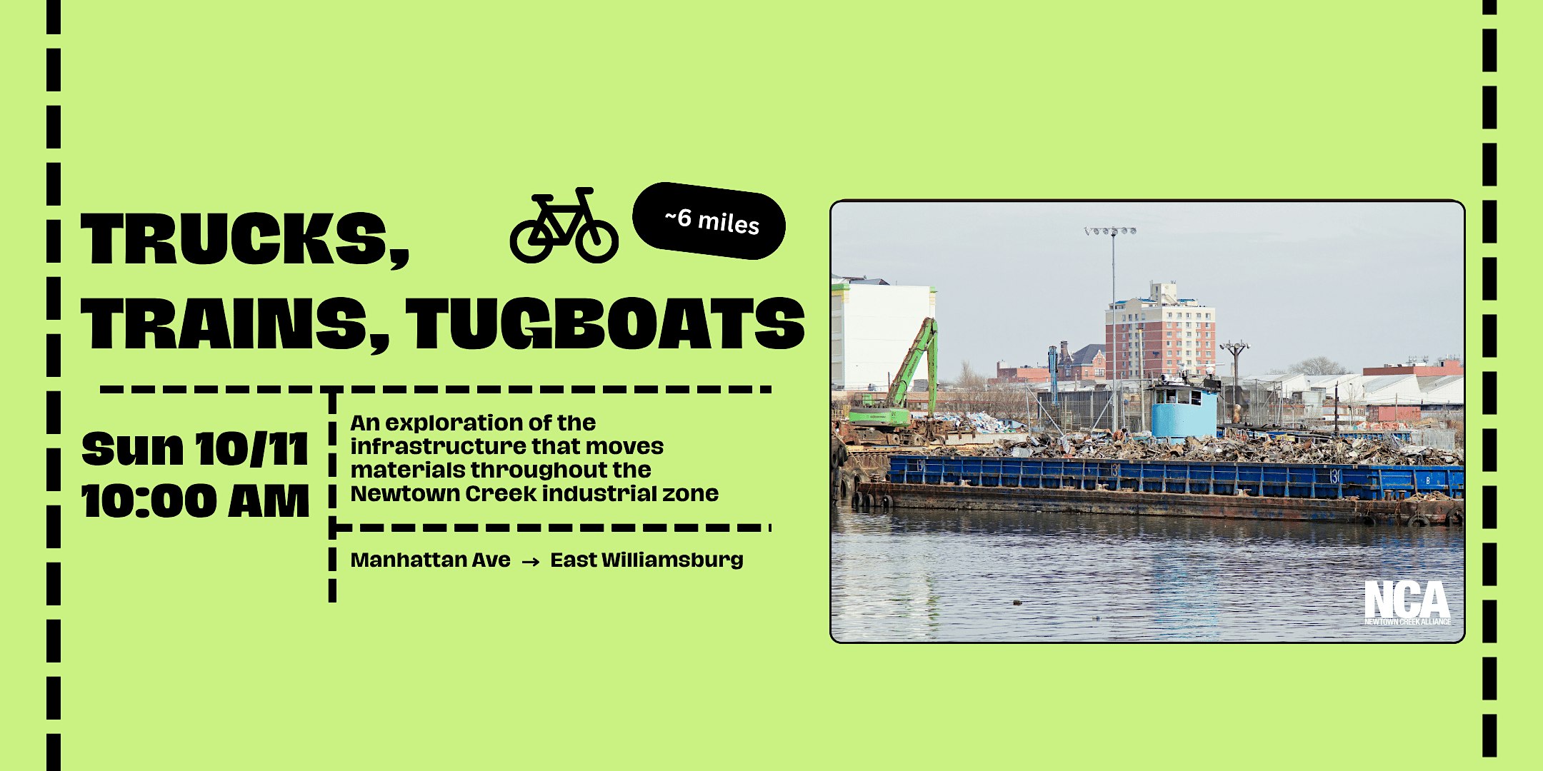 Bike Tour: Trucks, Trains, Tugboats