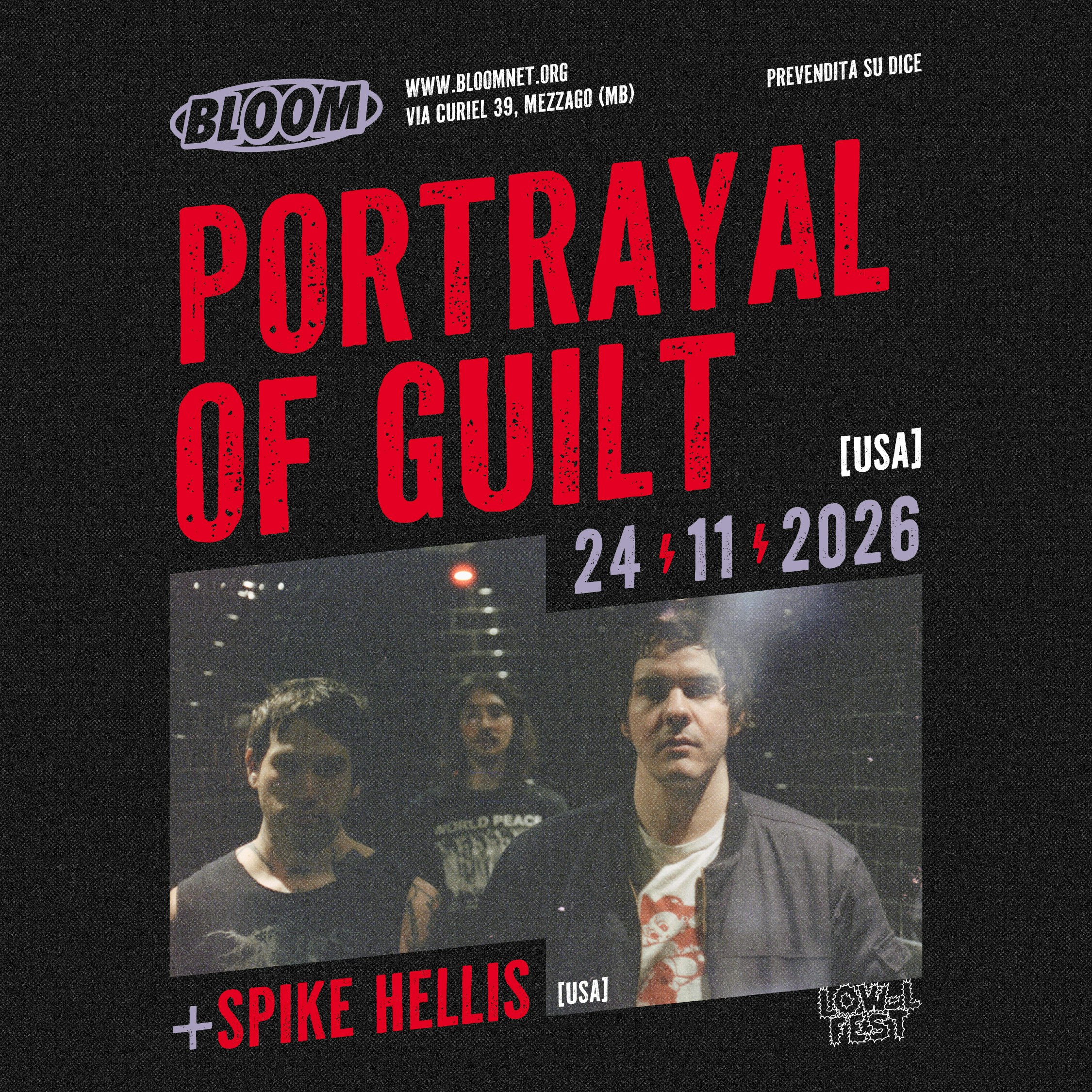 PORTRAYAL OF GUILT (USA) + SPIKE HELLIS (USA)