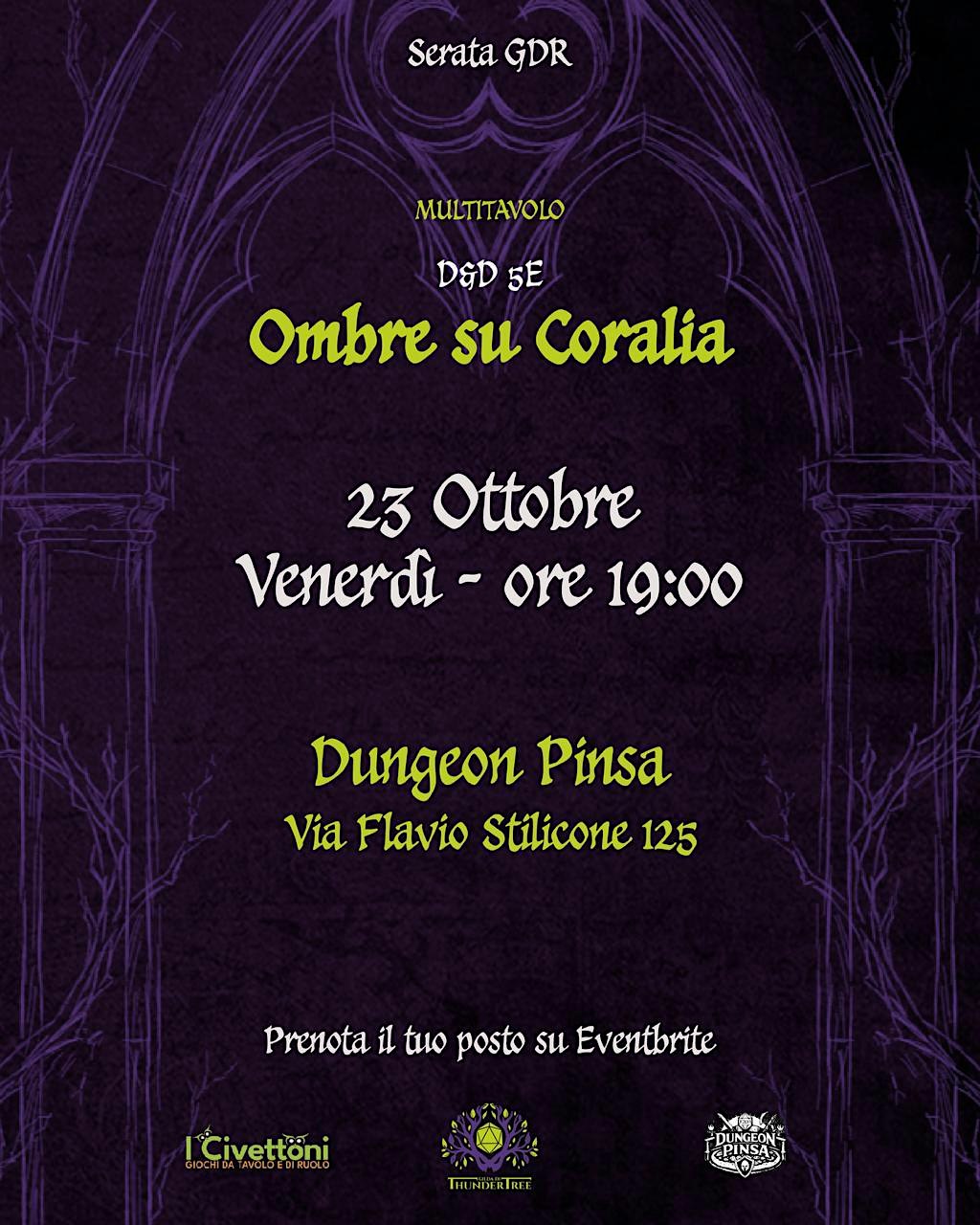 [D&D 5e] Ombre su Coralia - Multitavolo Season 1 Ep 0 @ Dungeon Pinsa