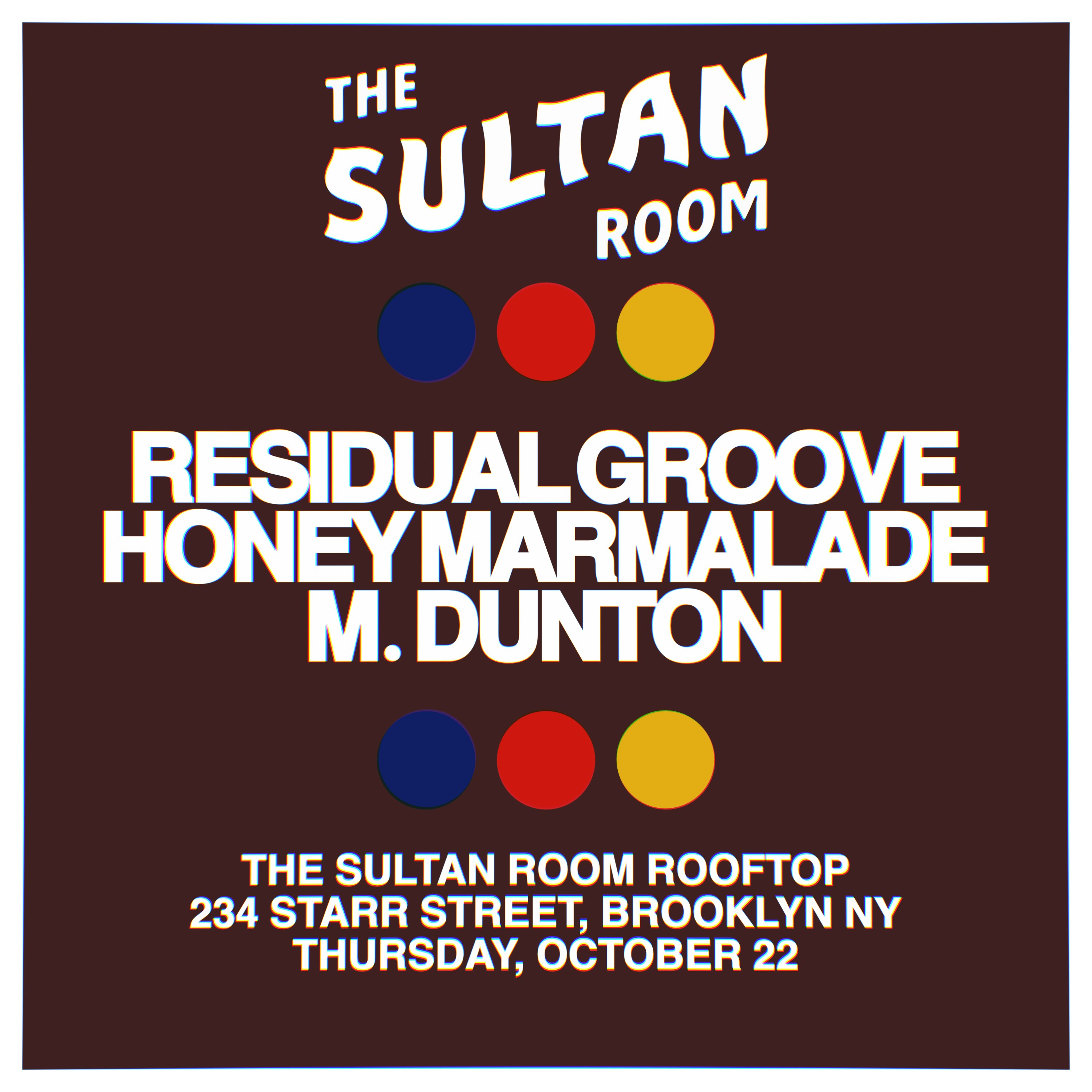 Residual Groove, Honey Marmalade, M. Dunton