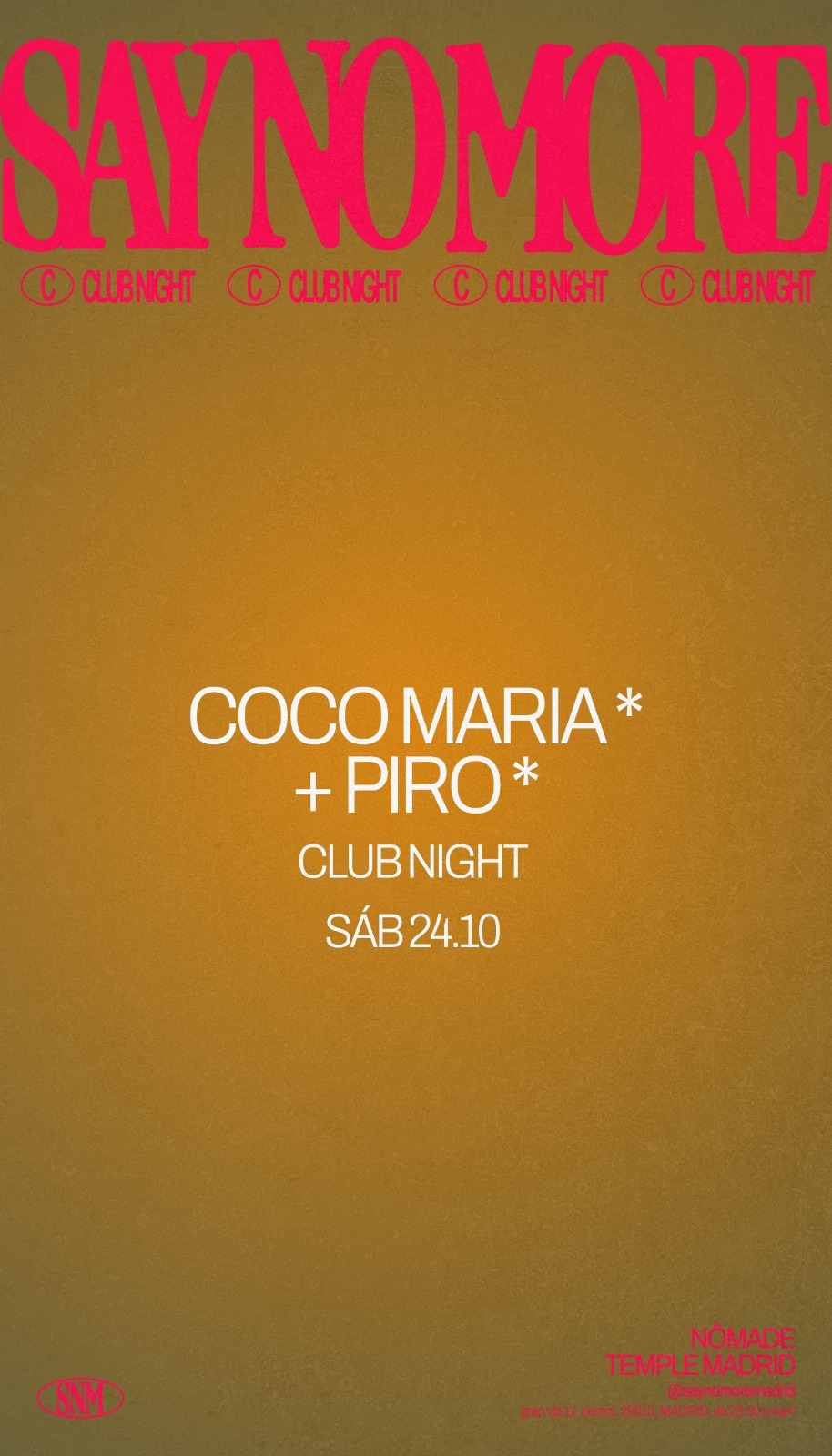 Coco Maria & Piro - Club Night