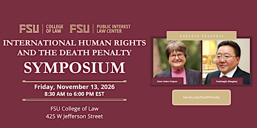 International Human Rights and the Death Penalty Symposium
