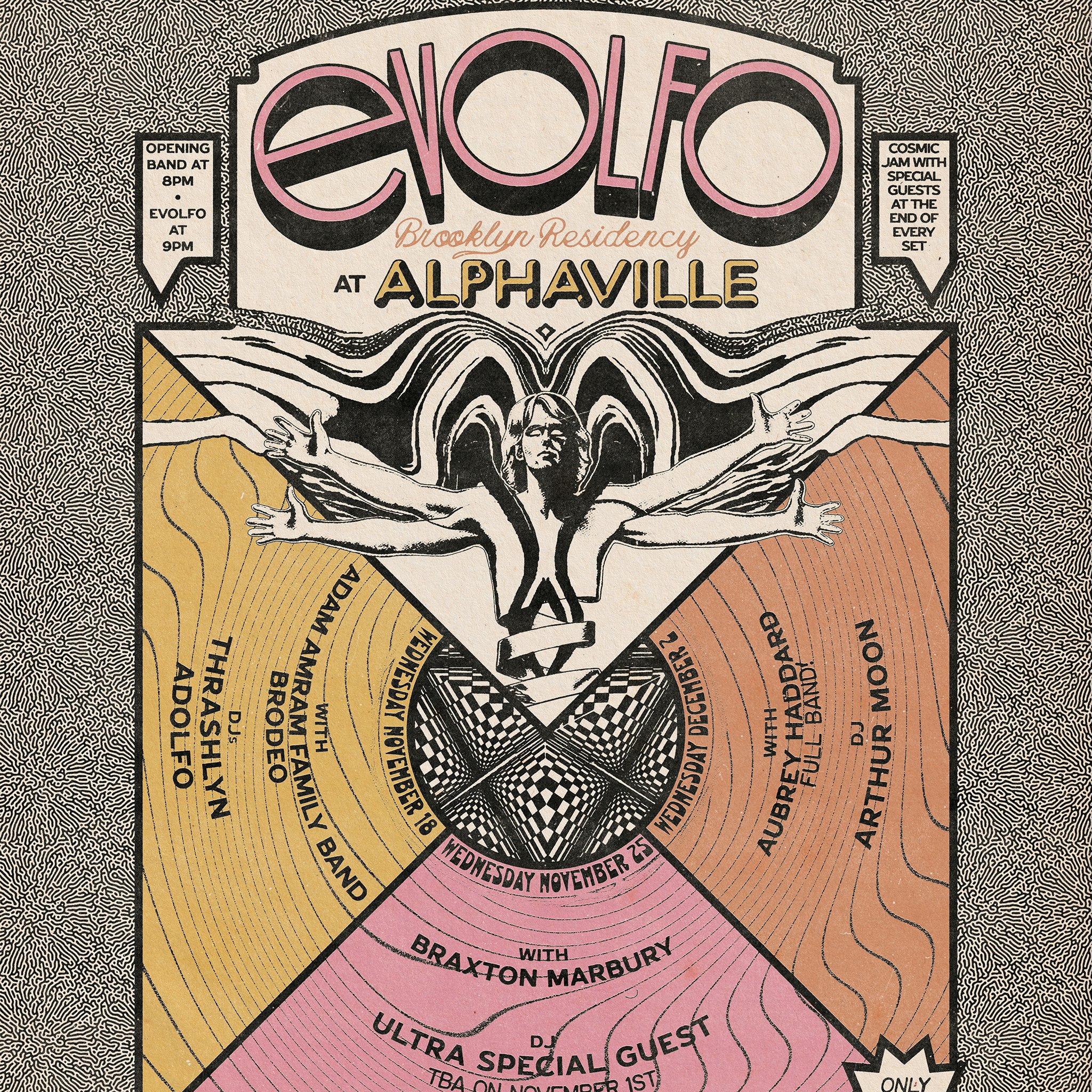 Evolfo, Aubrey Haddard (The Band) DJ Arthur Moon