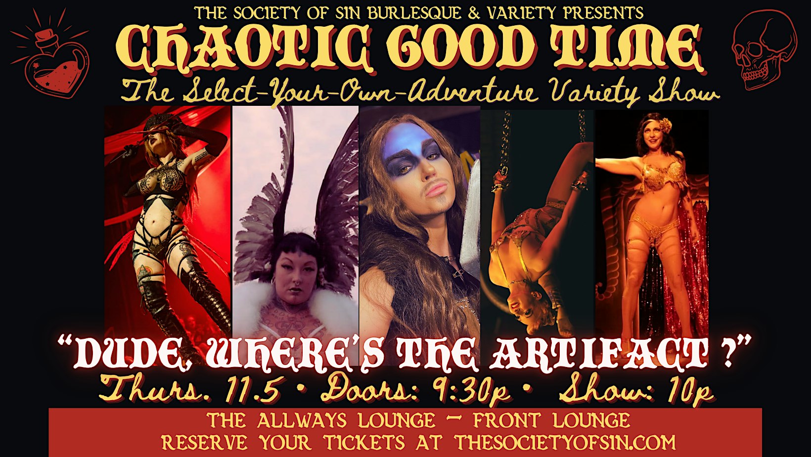 Chaotic Good Time - The Select-Your-Own-Adventure Burlesque & Variety Show