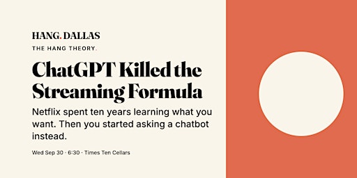 ChatGPT Killed the Streaming Formula