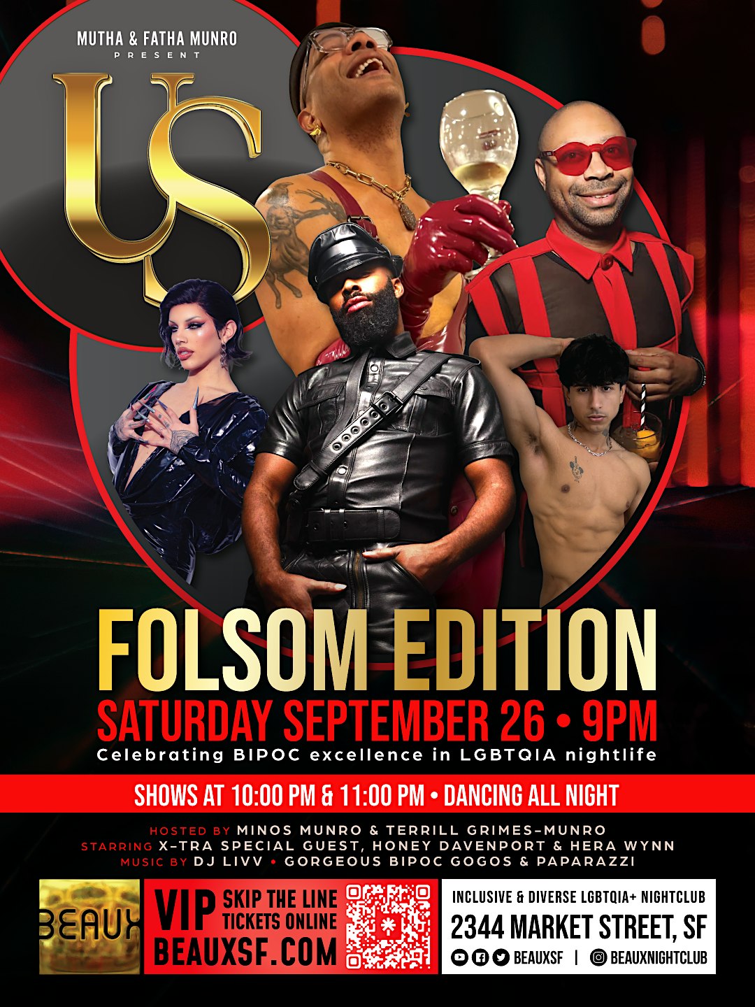 US Folsom Edition BIPOC Leather & Fetish party at Beaux Sat Sept 26th