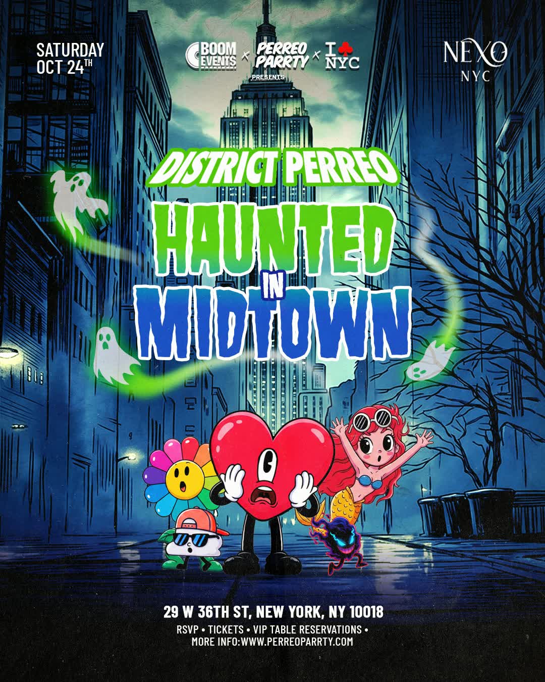 Haunted in Midtown Reggaeton Halloween Party Nightclub