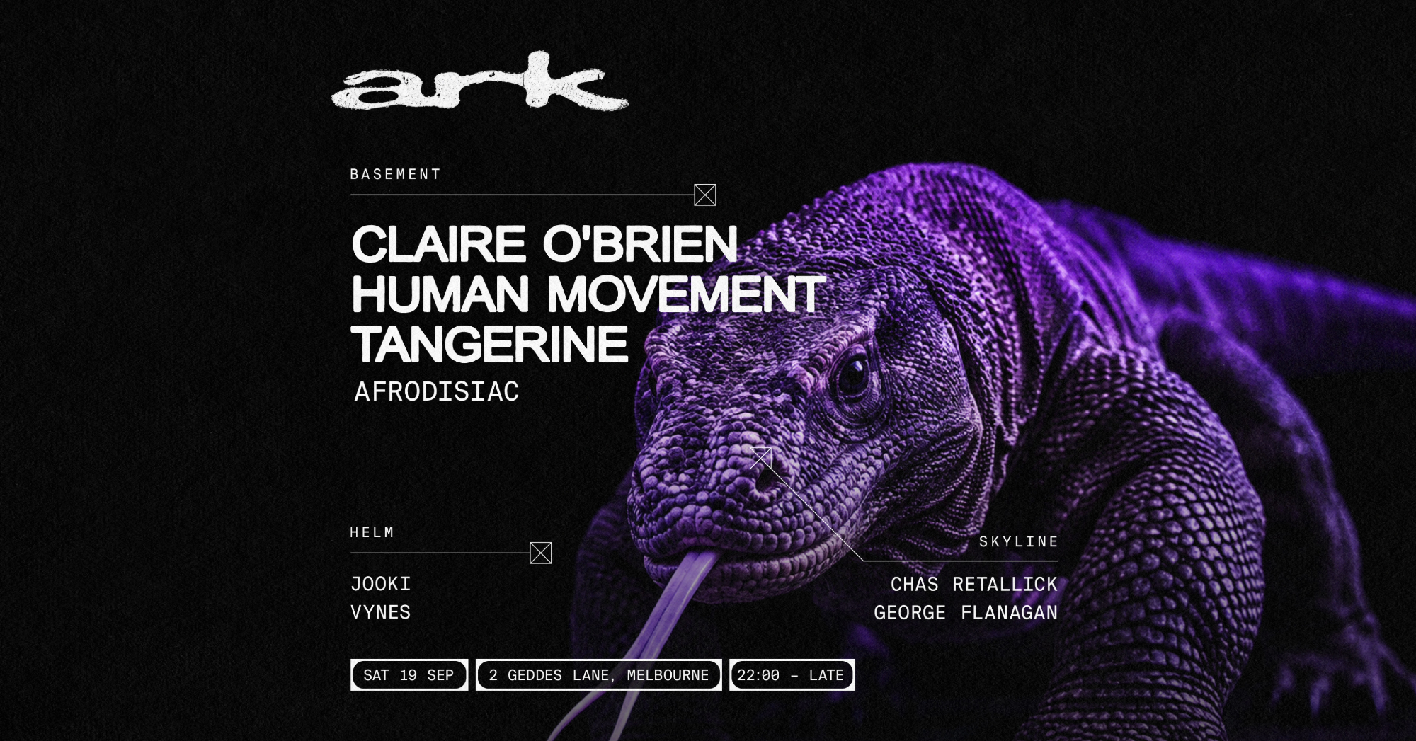 ark // Claire O'Brien - Human Movement - Tangerine - Afrodisiac