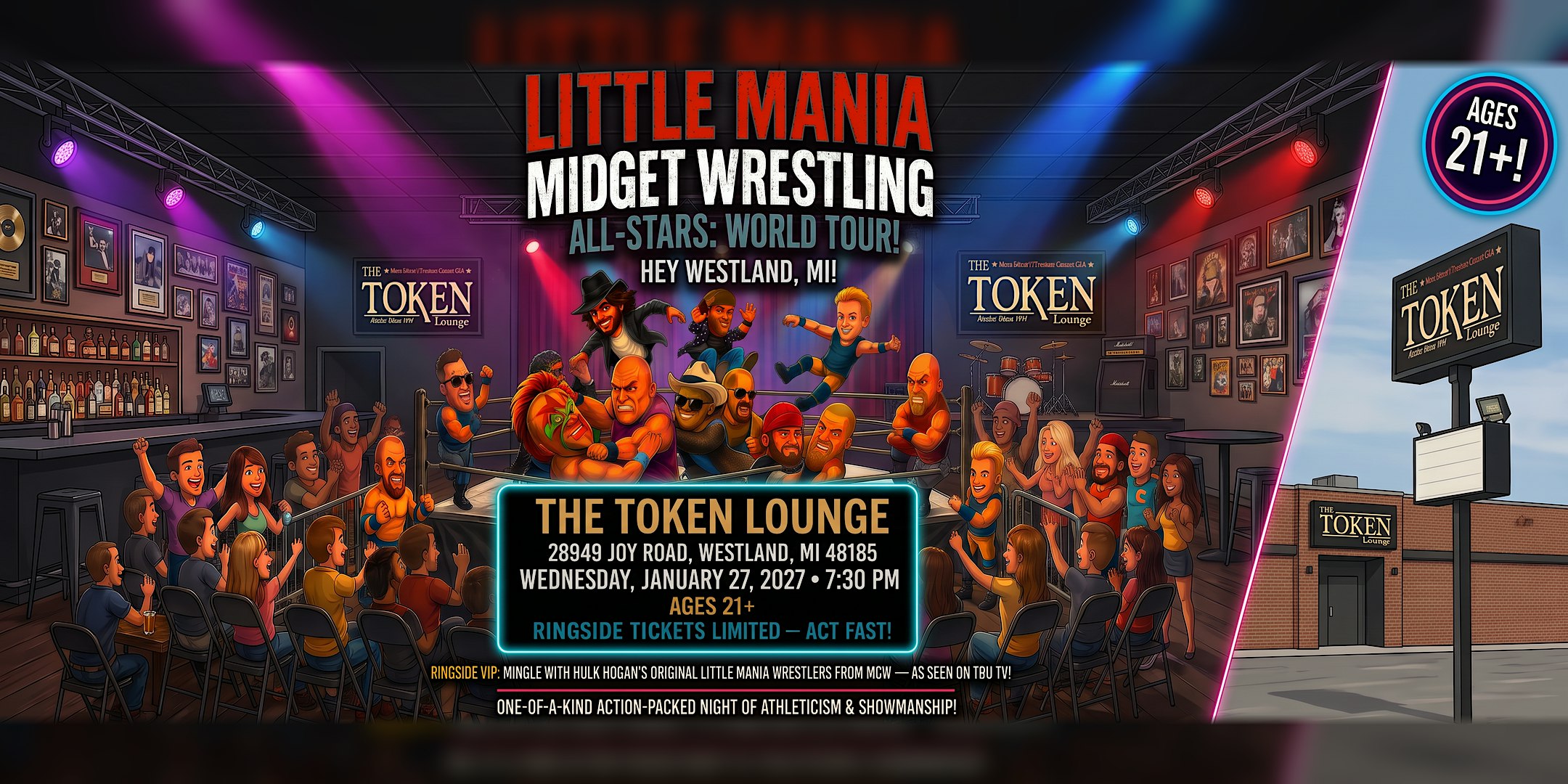Little Mania Midget Wrestling All-Stars: World Tour in Westland, MI!