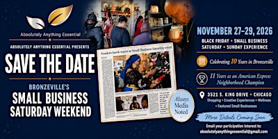 Chicago’s Legendary Small Business Saturday® Celebration in Bronzeville