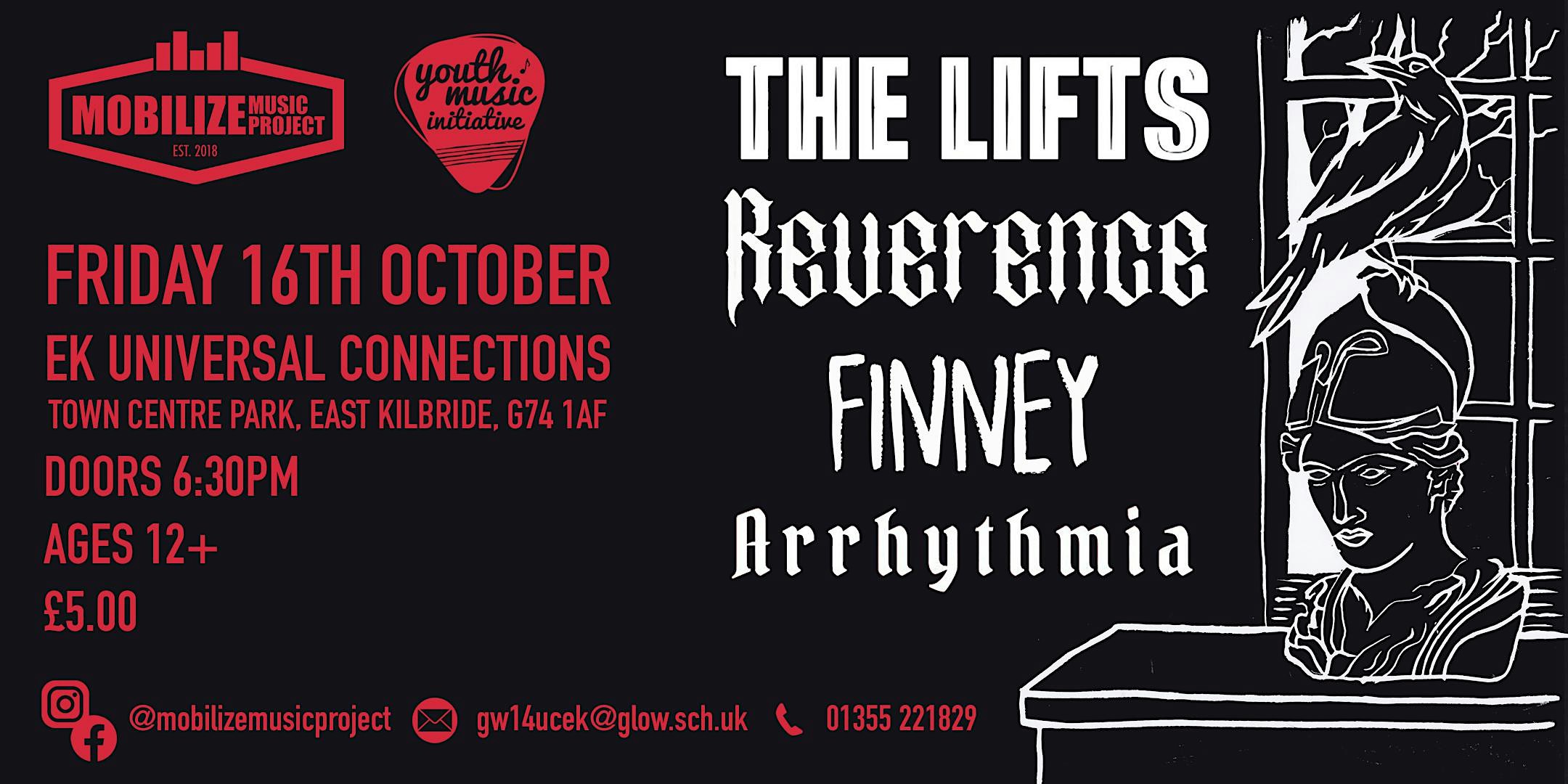 MOBILIZE MUSIC PRESENTS: THE LIFTS + REVERENCE + FINNEY + ARRHYTHMIA
