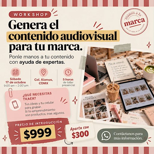 Workshop: Crea el contenido audiovisual de tu marca