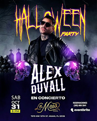 ALEX DUVALL " HALLOWEEN PARTY " FULL SHOW