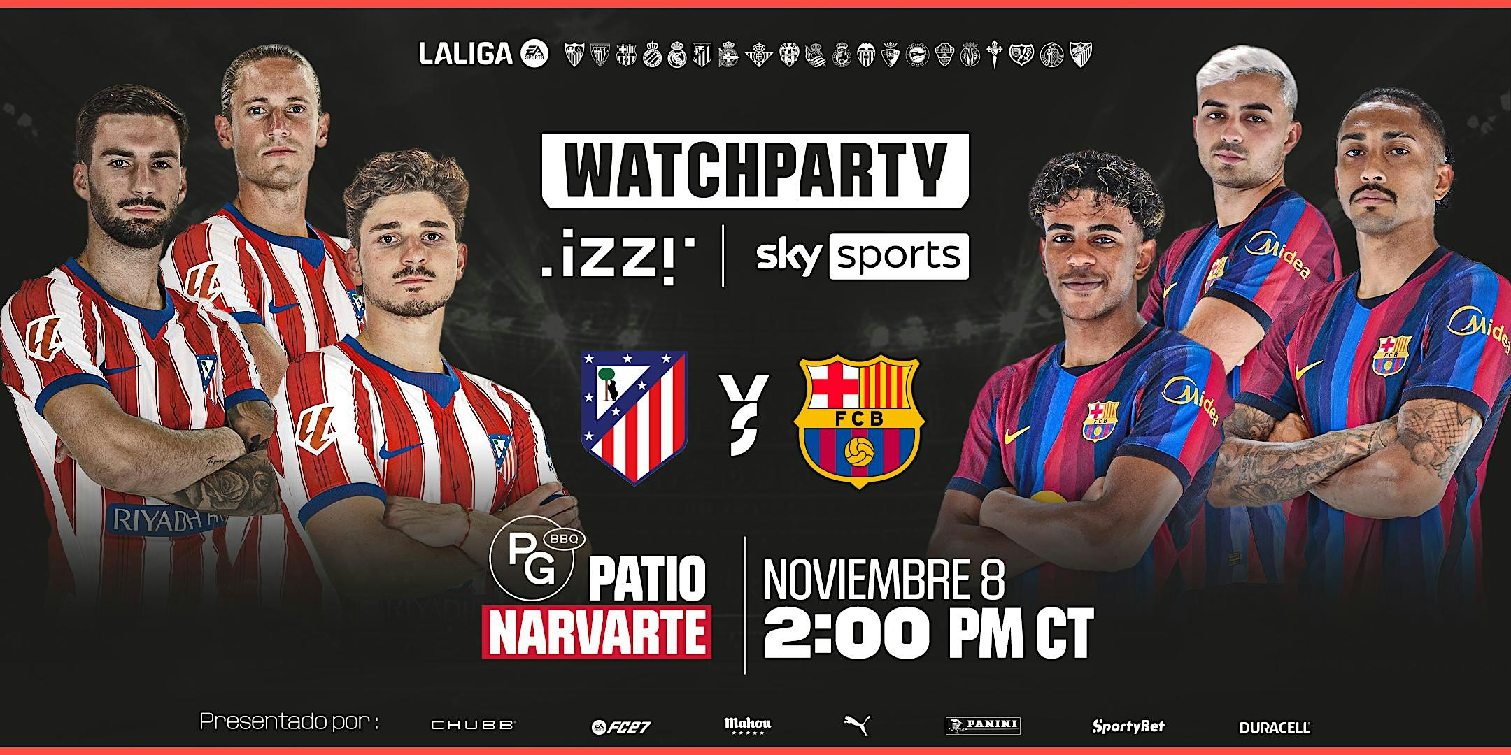 Atlético de Madrid vs FC Barcelona en Ciudad de México