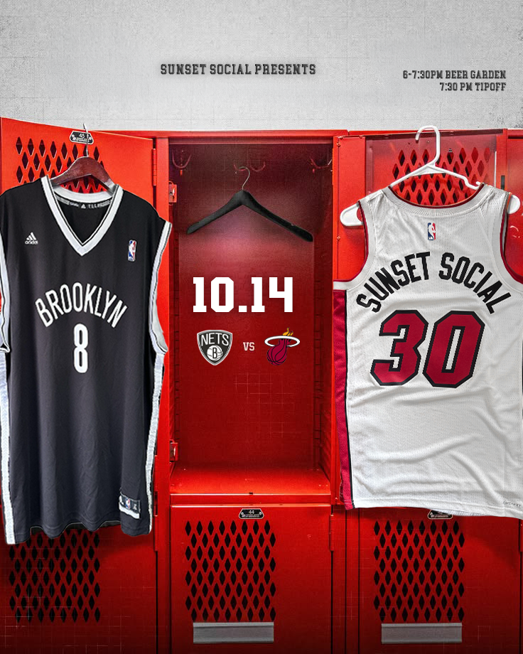 Sunset Social Miami Heat Game Experience
