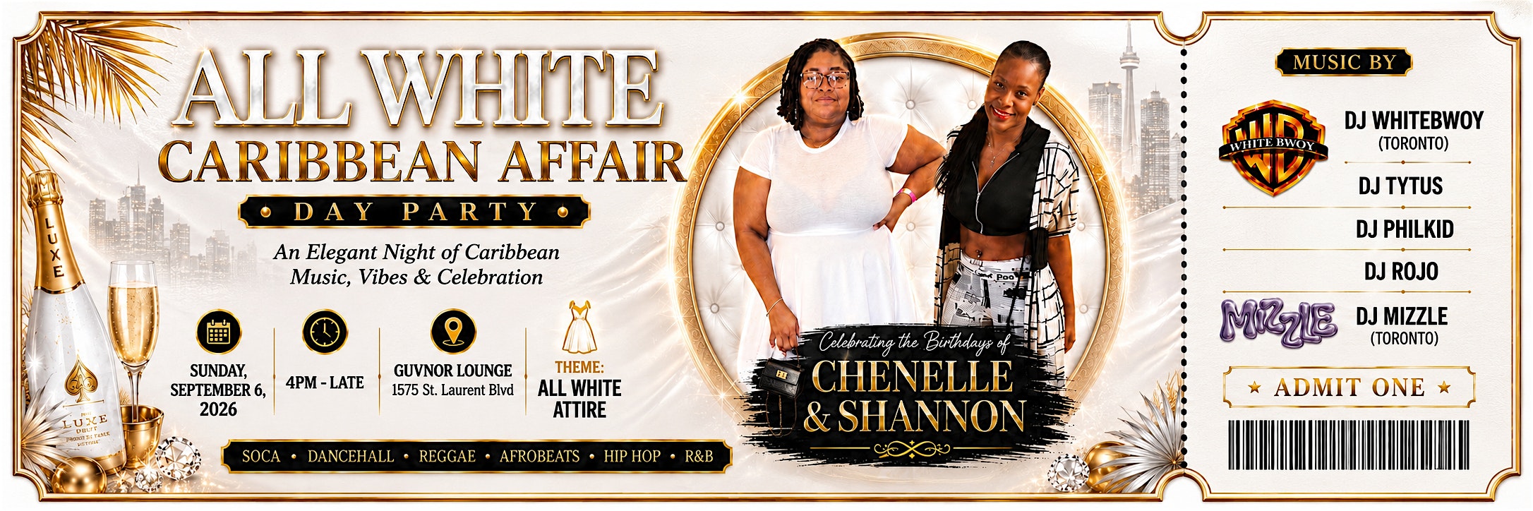 ALL WHITE CARIBBEAN AFFAIR