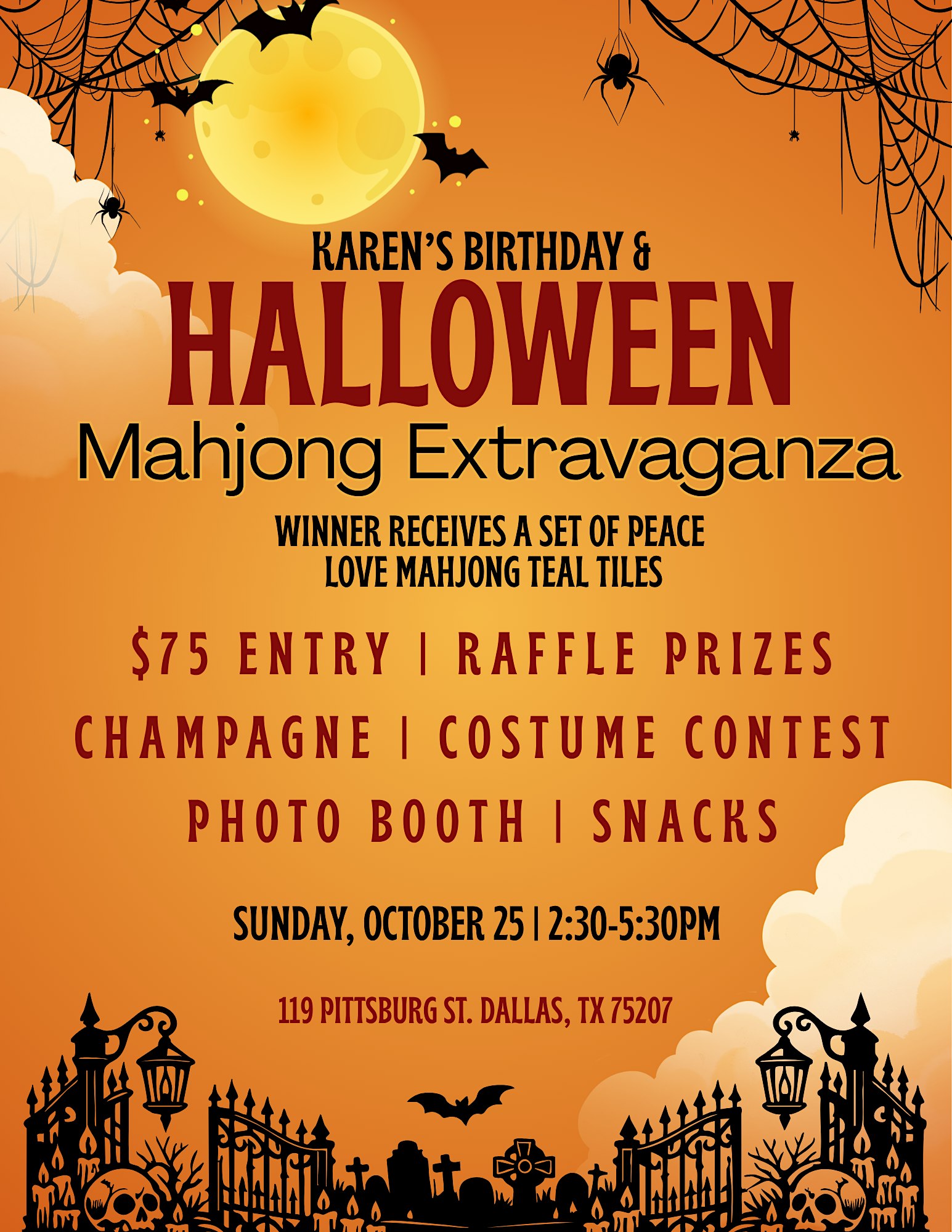 Halloween Mahjong Tournament