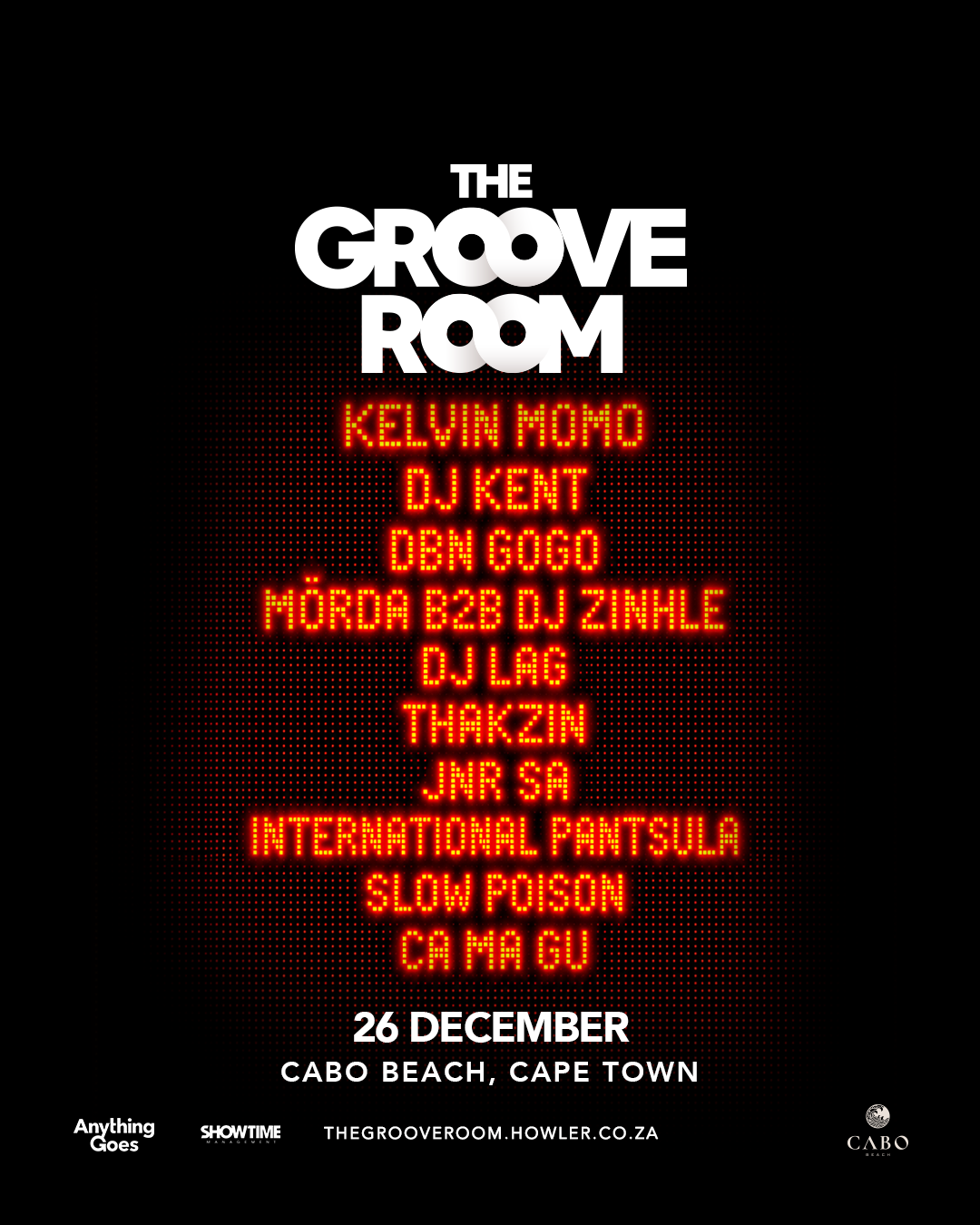The Groove Room Cape Town - 26 December 2026