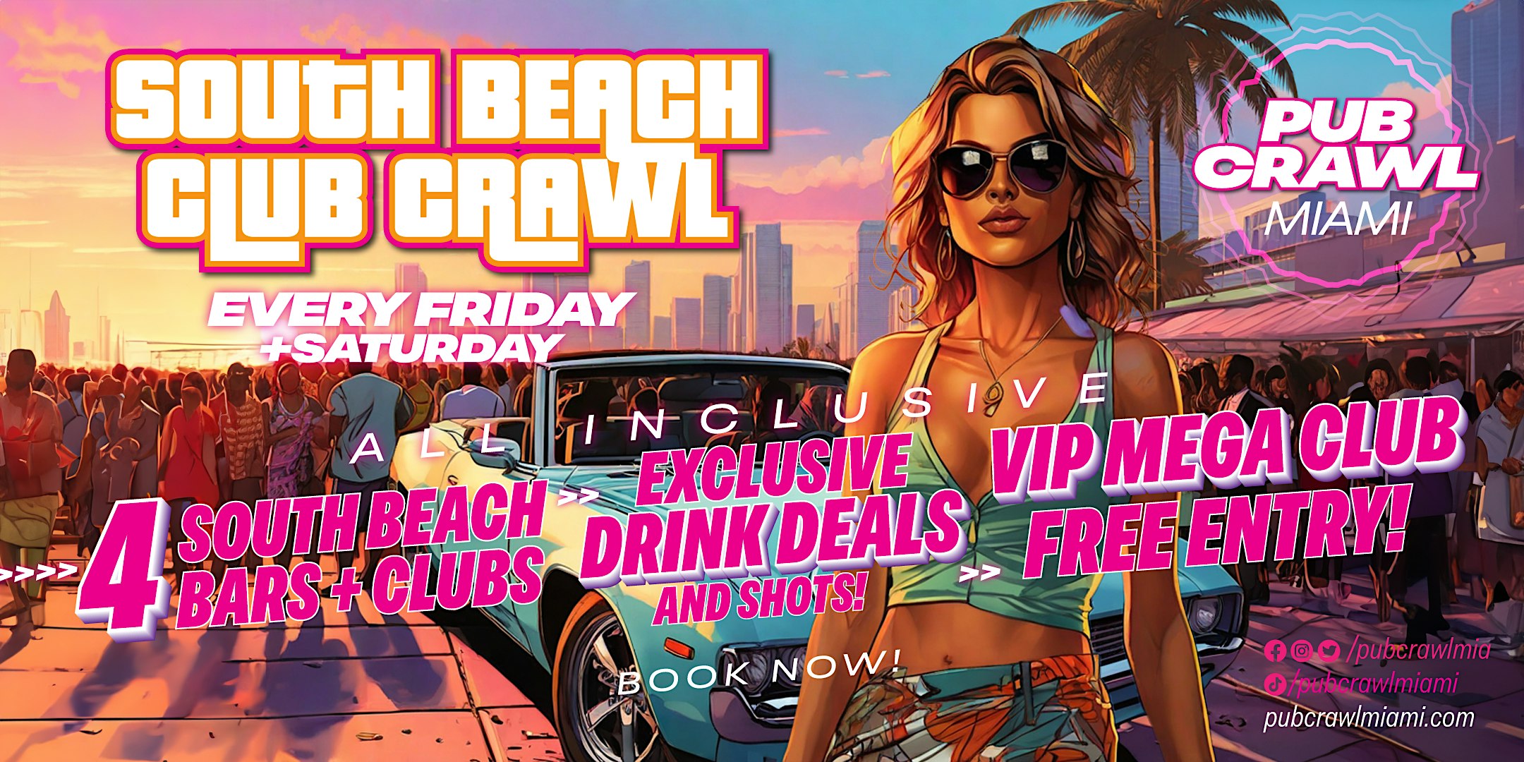 SOUTH BEACH CLUB CRAWL | Sunday