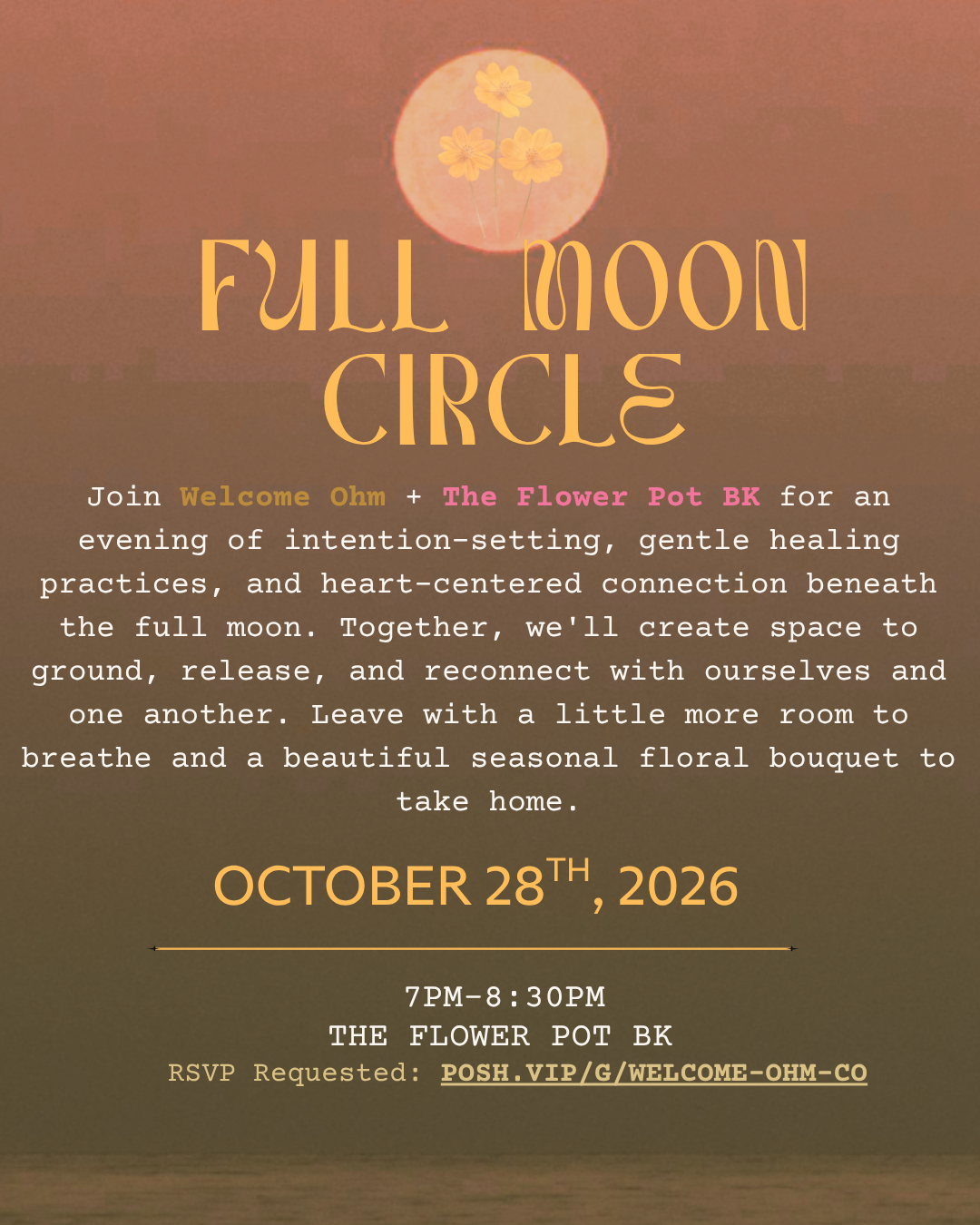 October Full Moon Gathering @ The Flower Pot BK