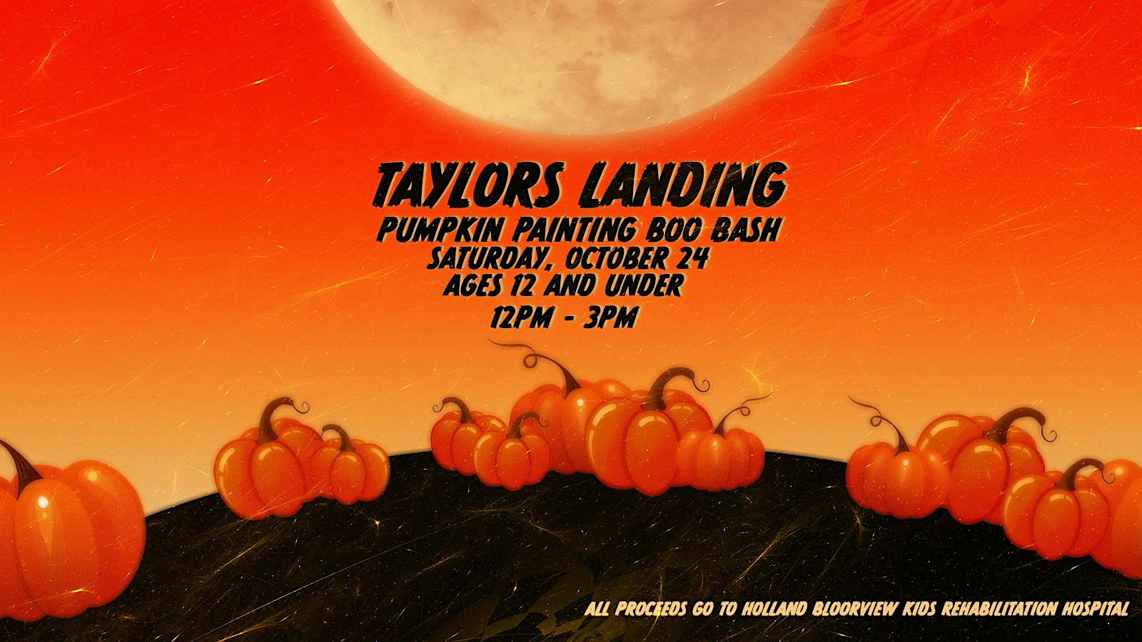 Taylors Landing  Pumpkin Painting Boo Bash