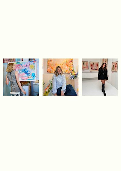 Kunst Gruppenausstellung. Drei Künstlerinnen. Ein gemeinsamer Raum.