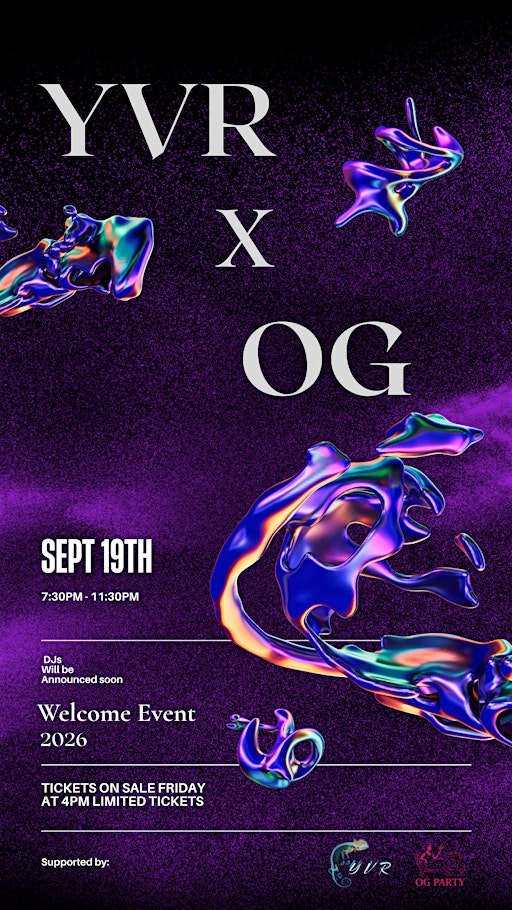 YVR X OG Welcome Event