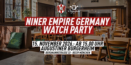 Niner Empire Germany Watch Party in München: 49ers at Cowboys