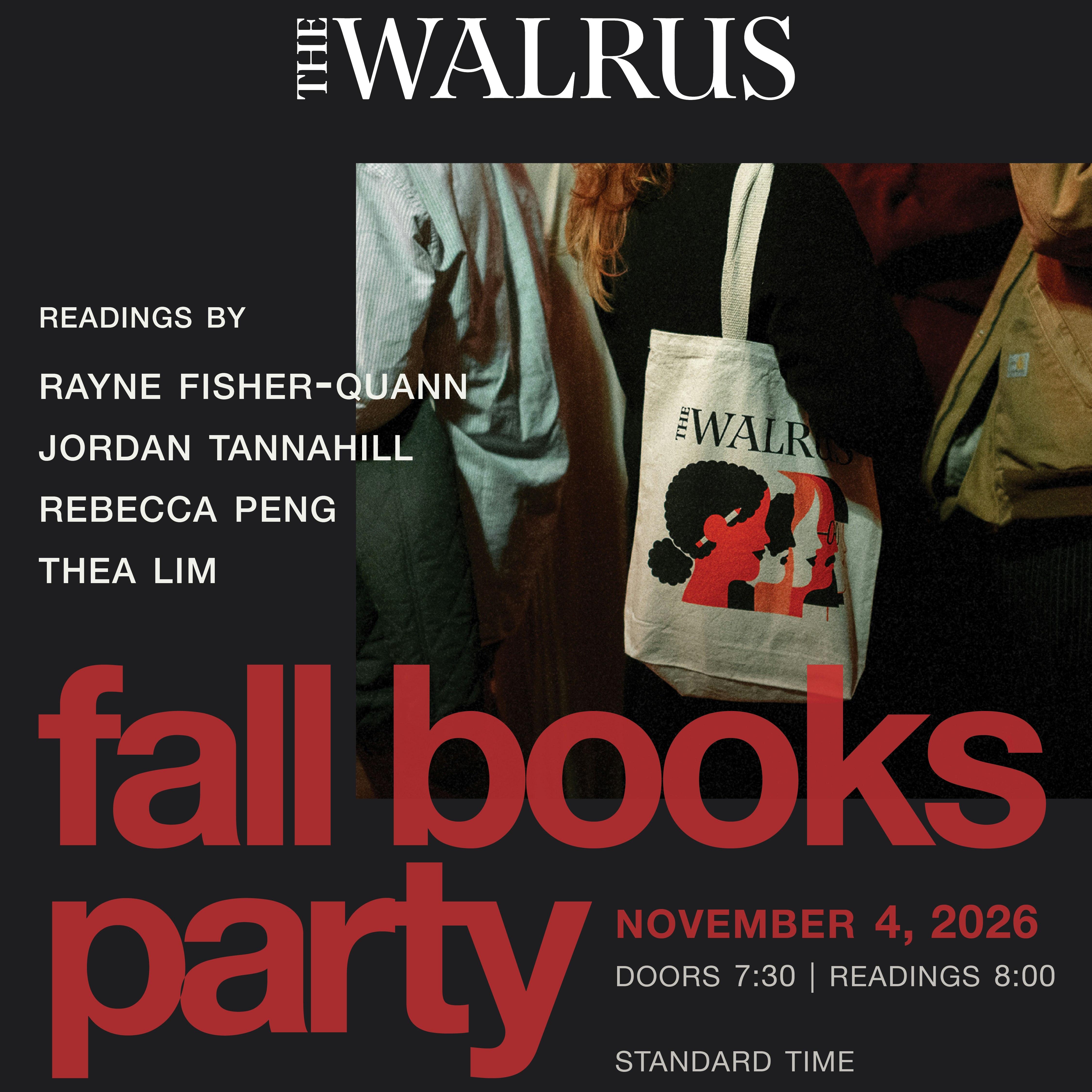THE WALRUS FALL BOOKS PARTY