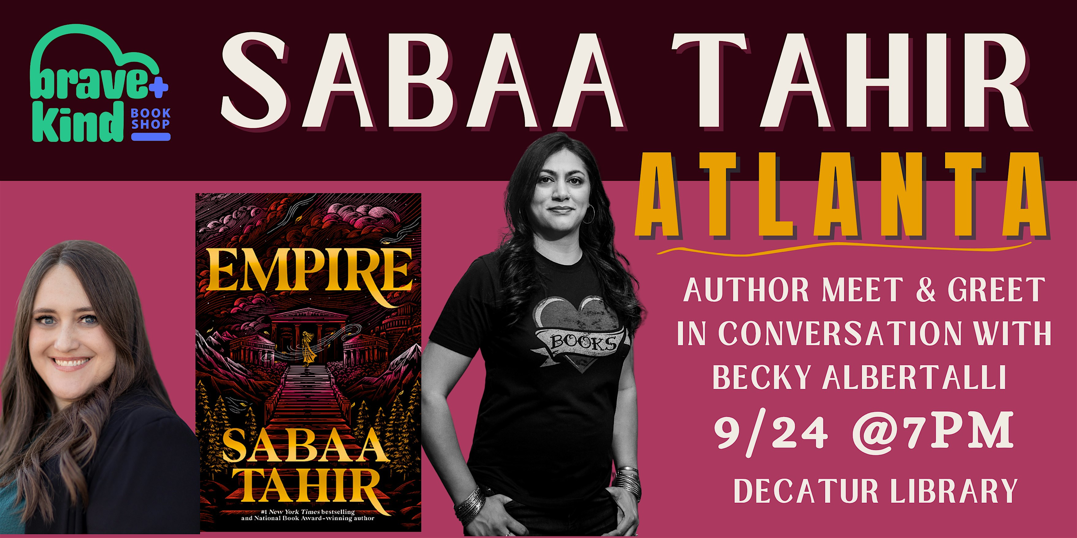 AUTHOR EVENT | Sabaa Tahir shares EMPIRE