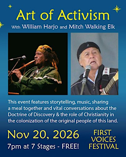 Art of Activism – Stories from William Harjo featuring Mitch Walking Elk