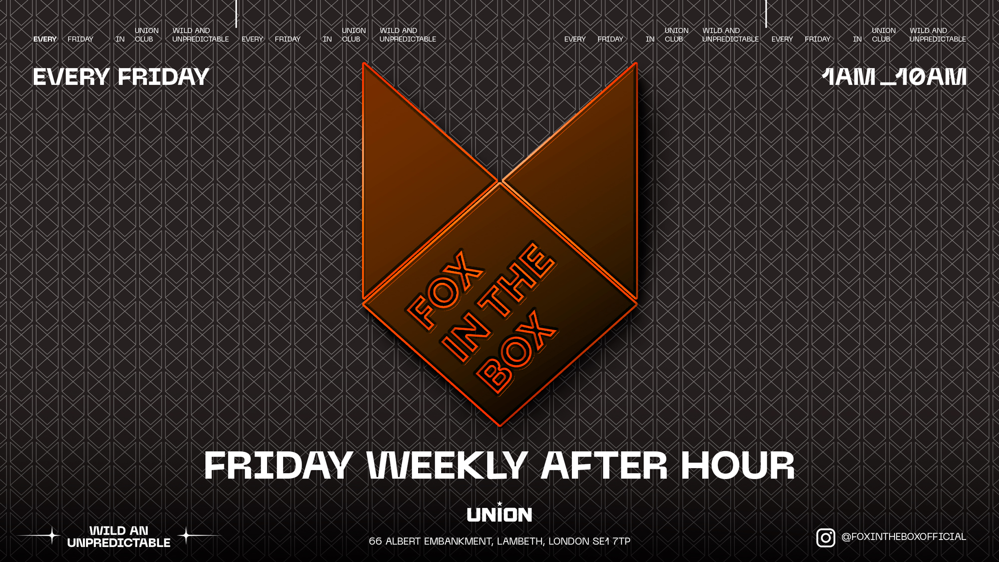 FOX IN THE BOX AFTER PARTY (OPEN UNTIL 10AM)
