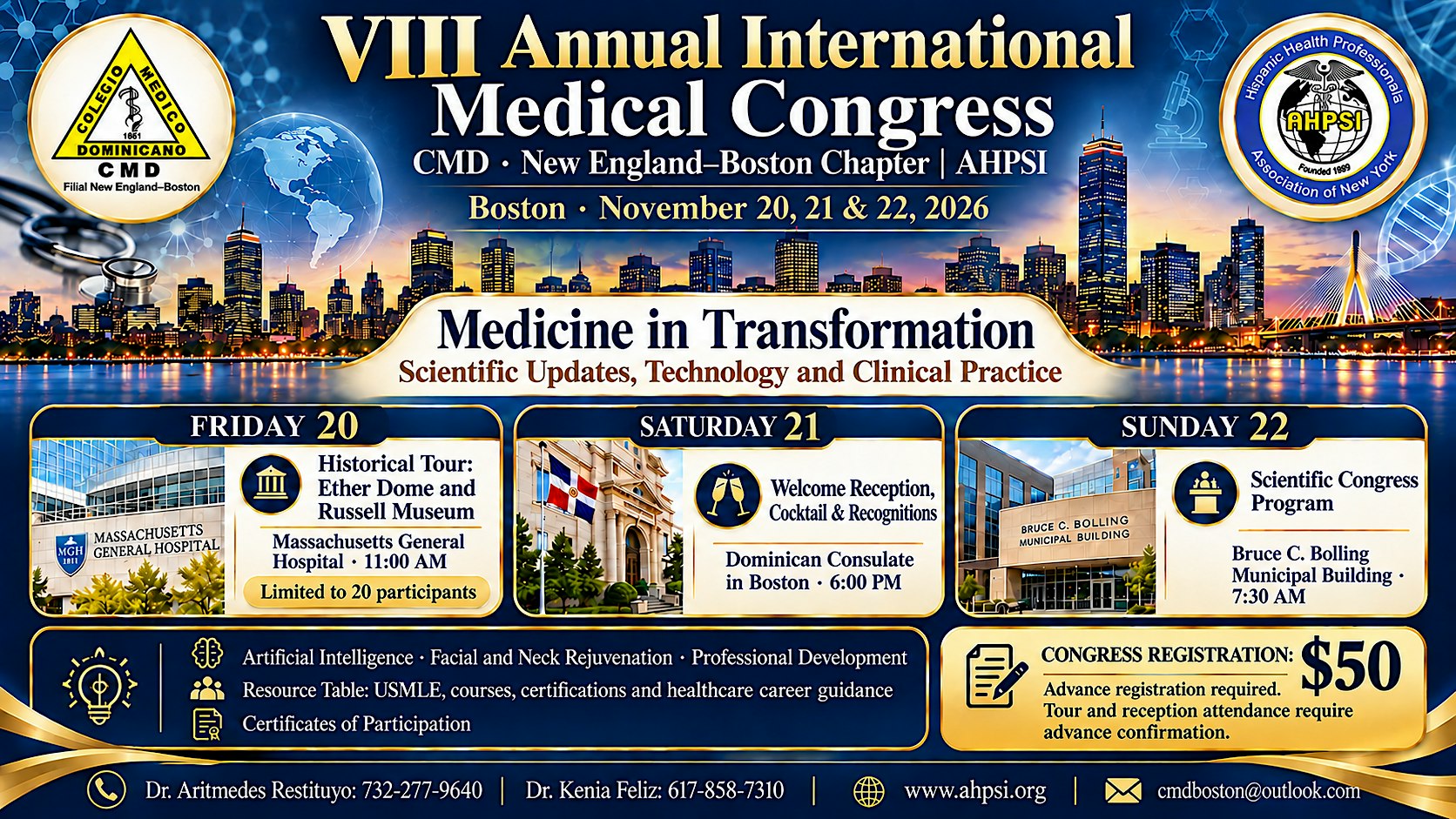 VIII Annual International Medical Congress – Boston 2026