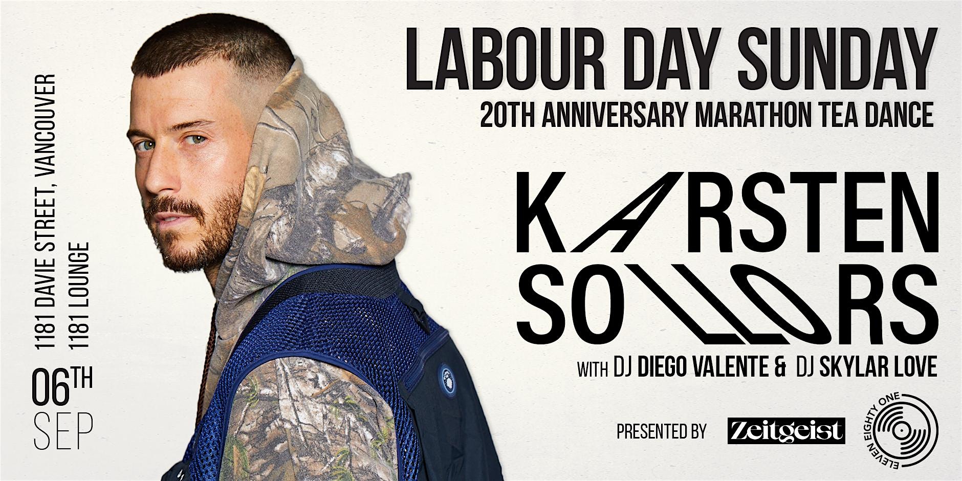 20 YEARS OF 1181:  LABOUR DAY SUNDAY FT. KARSTEN SOLLORS