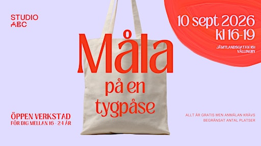 Öppen verkstad - Måla på en tygpåse