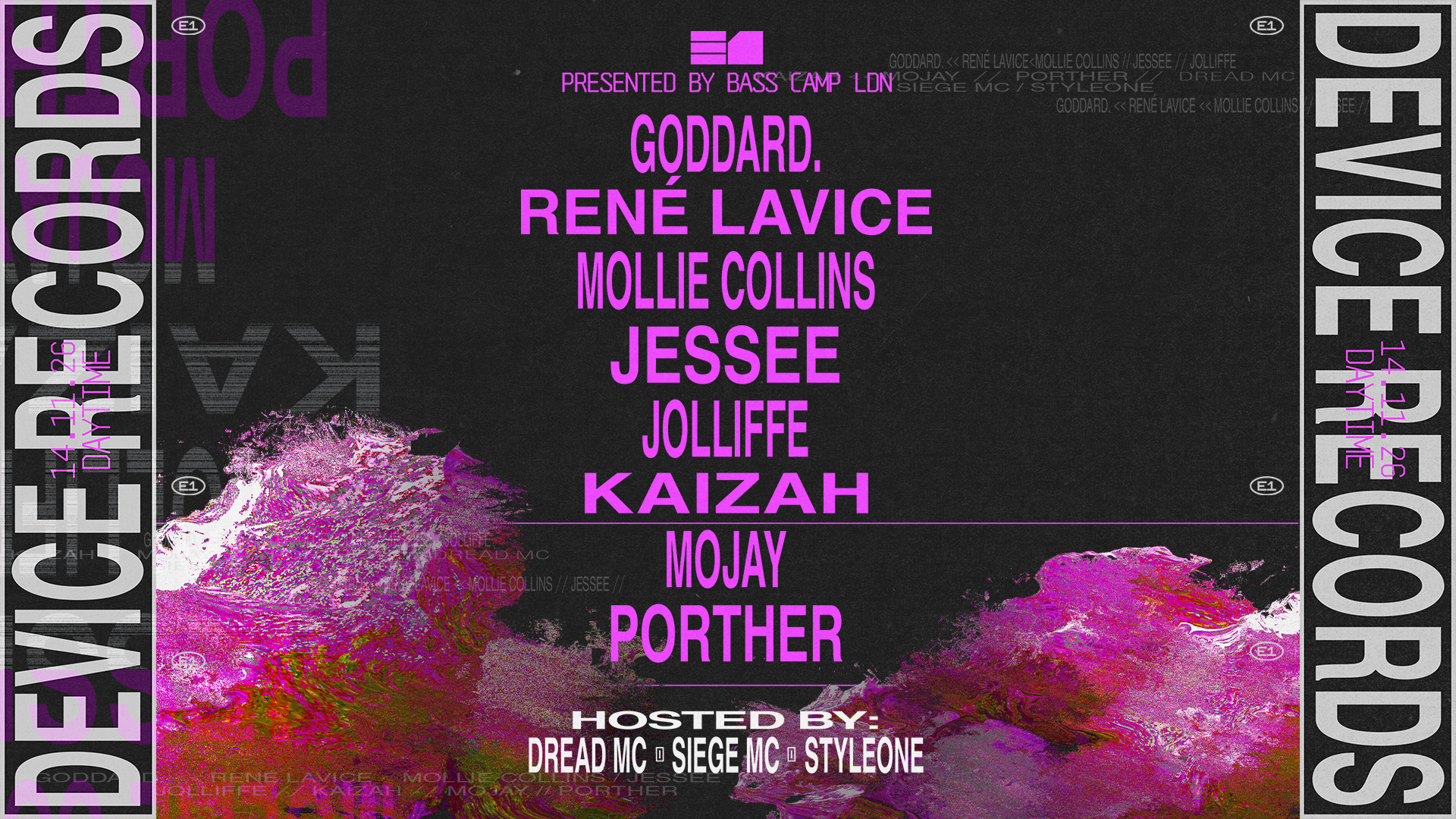 DeVice ft goddard. René LaVice, Mollie Collins, Jessee, Jolliffe, DREAD MC  