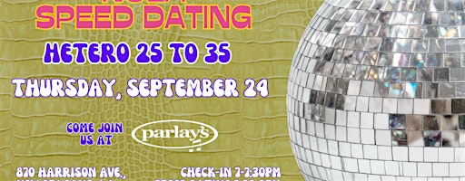9/24 - NOLA Speed Dating @ Parlay's