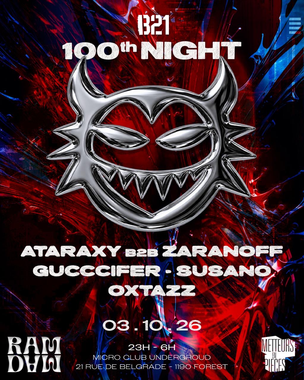 RAMDAM rave - RED HOT - with ATARAXY / Zaranoff / gucccifer / Susano / Oxtazz