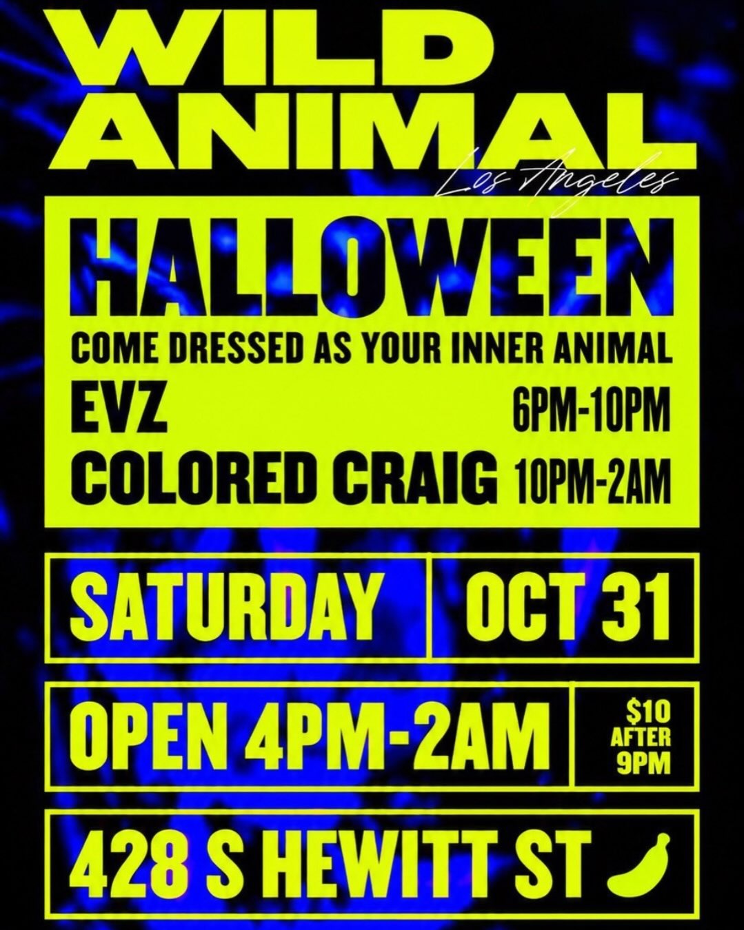 WILD ANIMAL HALLOWEEN