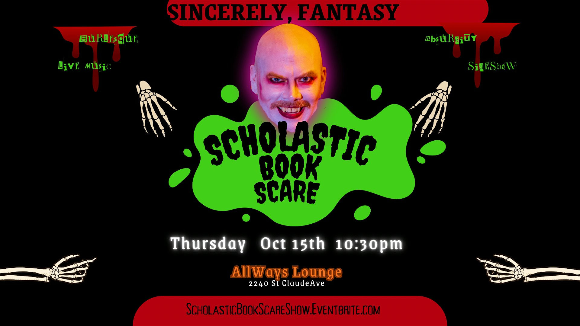 Sincerely, Fantasy presents: Scholastic Book Scare!